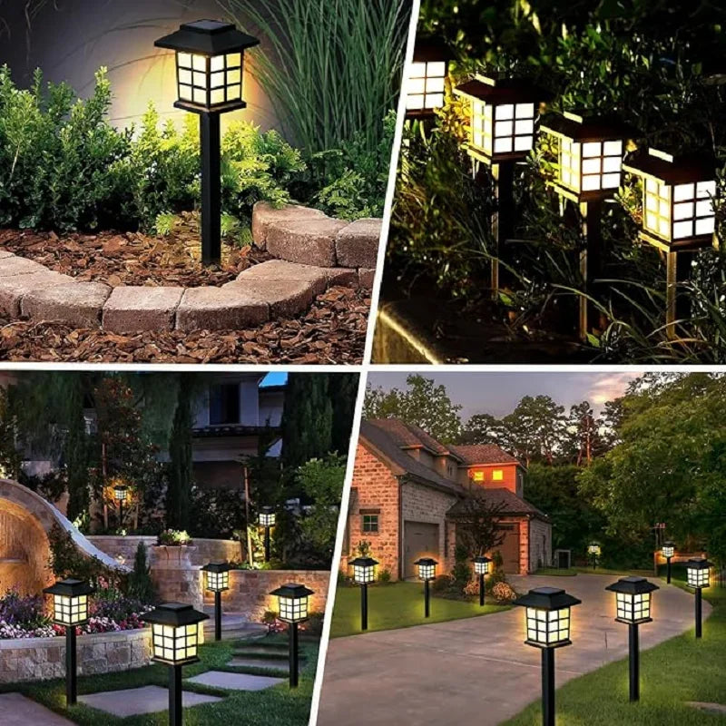 LED Solar Pathway Lawn Lights Outdoor