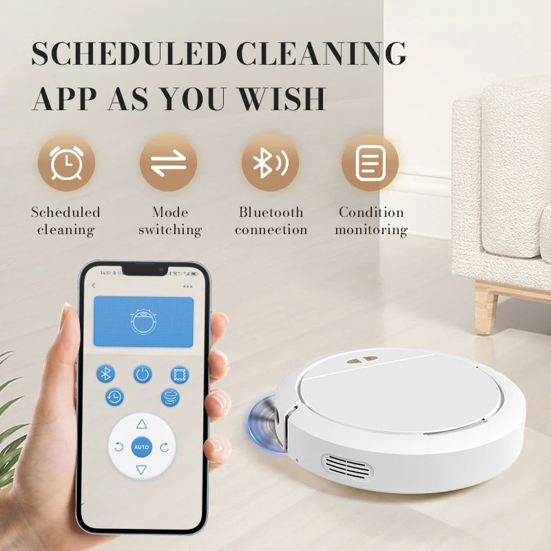 NEW 3 IN 1 Intelligent Vacuum Sweeping Mopping Robot Home Fully Automatic Cleaning Machine APP Control With Water Tank Robot – Trand Store™