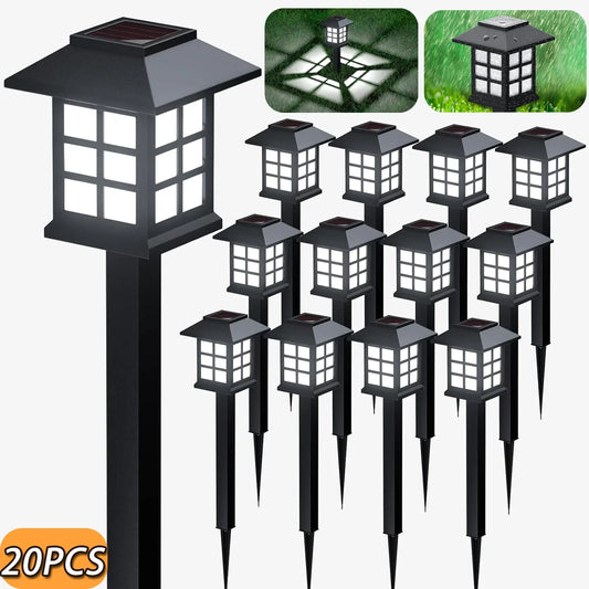 LED Solar Pathway Lawn Lights Outdoor