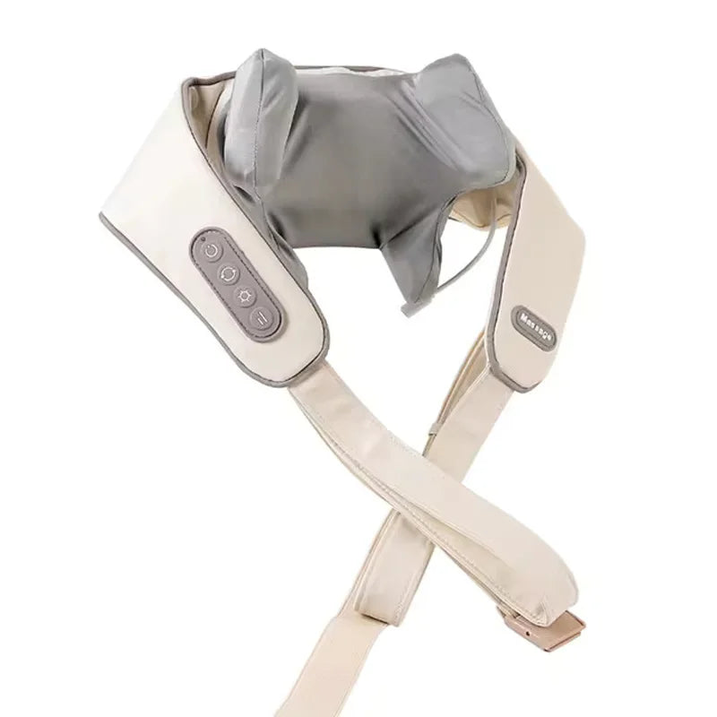 Wireless Neck And Back Massager Neck And Shoulder Kneading Massage Shawl Neck Cervical Relaxing Trapezius Massager