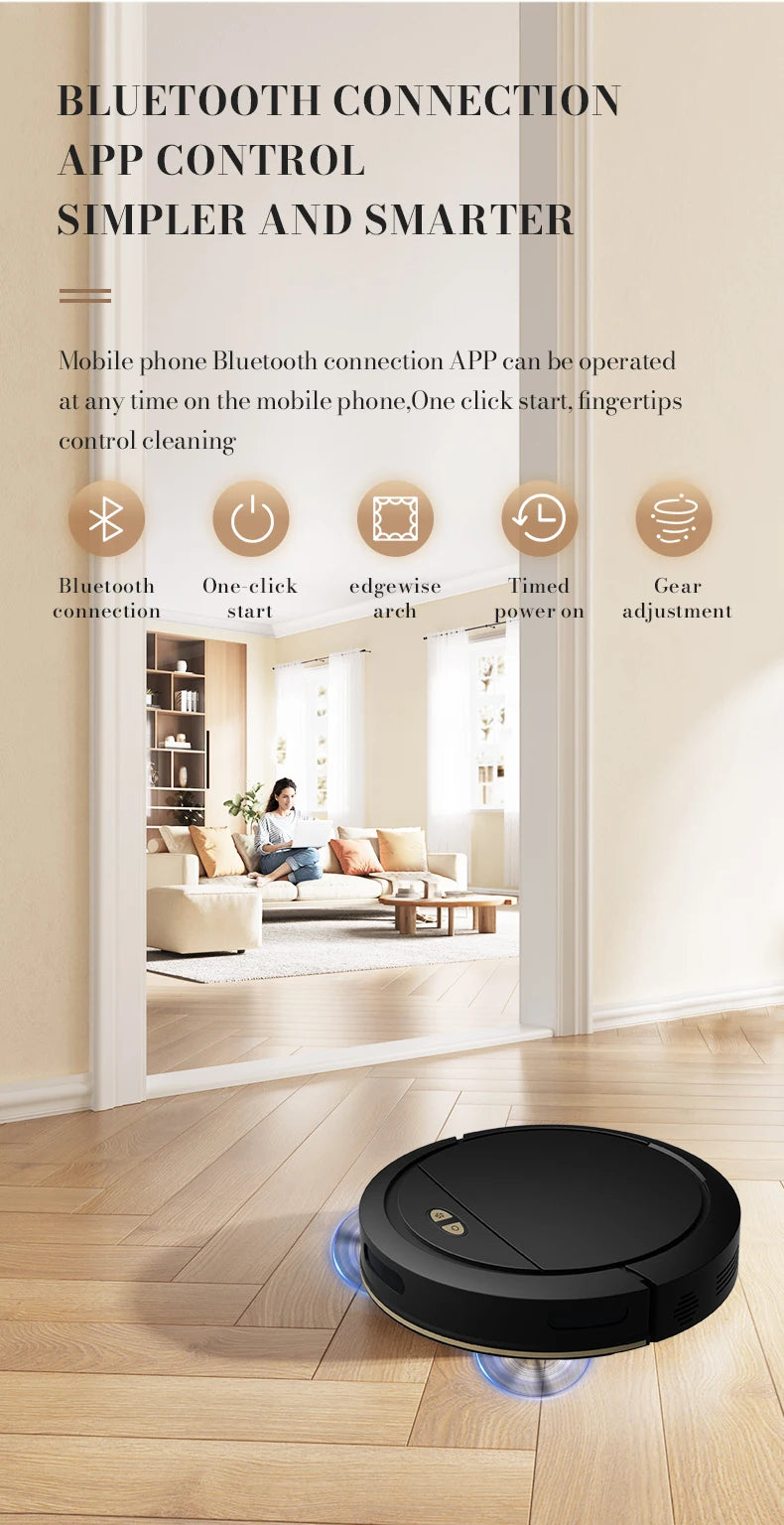 NEW 3 IN 1 Intelligent Vacuum Sweeping Mopping Robot Home Fully Automatic Cleaning Machine APP Control With Water Tank Robot – Trand Store™